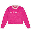 Marni Bluse - Krepp - Wolle - Pink m. Rosa