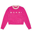 Marni Blússa - Kreppt - Ull - Bleikt M. Bleikt