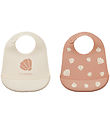 Liewood Bibs - Silicone - 2-Pack - Tilda - Shell/Pale Tusca