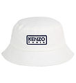 Kenzo Bucket Hat - White w. Navy