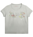 Zadig & Voltaire T-shirt - Alister - Light Grey w. Flowers/Simil