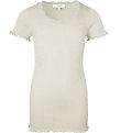 Rosemunde T-paita - Silkki/Puuvilla - Noos - Uusi White