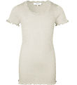 Rosemunde T-shirt - Silke/Bomuld - Noos - New White