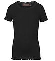 Rosemunde T-shirt - Silk/Cotton - Noos - Black