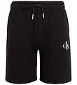 Calvin Klein Sweat Shorts - Monogram Relaxed - Ck Black