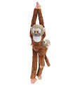 Wild Republic Soft Toy - Hanging Monkey - 18x55 - Squirrel monke