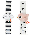 Done by Deer Wrist Rattle Set - 2-Pack - Happy Clouds - Powder