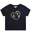 Michael Kors T-Shirt - Navy m. Gold