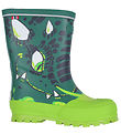 Viking Bottes en Caoutchouc - Jolly - Vert bouteille/Multi av. D