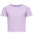 Kids Only T-Shirt - KogNella - Rib - Noos - Pastel Lilas