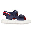 Tommy Hilfiger Sandaler - Ränder Velcro - Blå