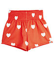 Mini Rodini Shorts - Hearts - Red