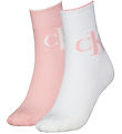 Calvin Klein Socks - 2-Pack - One Size - White/Rose Pink