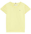 Tommy Hilfiger T-shirt - Embroidery Anglaise - Yellow Tulip