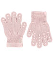 GoBabyGo Gloves - Knitted - Soft Pink w. Dapper