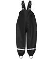 Didriksons Rain Pants w. Suspenders - PU - Plumber - Black