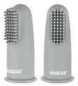 Haakaa Fingerzahnbürsten - 2er-Pack - Suva Grey