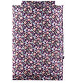 Nrgaard Madsens Bedding - Baby - Plum w. Flowers