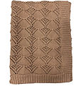 Nrgaard Madsens Blanket - 75x100 cm - Knitted - Caramel