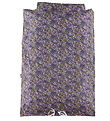 Nrgaard Madsens Bedding - Junior - Blue w. Purple Flowers