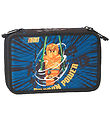 LEGO® Ninjago Pencil Case w. Contents - Black/Blue w. Print