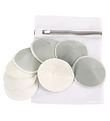 Haakaa Coussinets d'Allaitement Lavables - 8 pces - Blanc/Gris