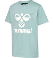 Hummel Stuttermabolur - hmlTres - Blue Surf