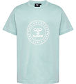 Hummel T-shirt - hmlTres Circle - Blue Surf
