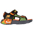 Skechers Sandalen m. Licht - wezen Splash - Black/Oranje