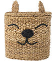 Bloomingville Basket w. Lid - 26x30 cm - Mickey - Seaweed - Natu