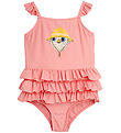 Mini Rodini Swimsuit - UV50+ - Owl - Pink