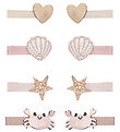 Mimi & Lula Hair Clips - 8-Pack - Mini Cecil Crab By The Seaside