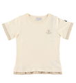 Moncler T-shirt - Cream w. Beige