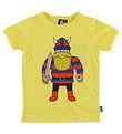 Danef T-shirt - Danerainbow - Bright Yellow Erik Din vn