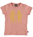 Danef T-shirt - Danebasic - Soft Rose Double Trouble