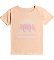 Roxy T-shirt - Purple Hearts B - Peach Parfait