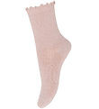 MP Socks - Rib - Doris - Rose Dust w. Glitter