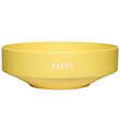 Design Letters Bowl - Large - Favorite - Happy - Yellow