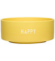 Design Letters Bowl - Snack - Happy - Yellow