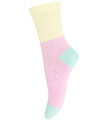 Melton Socken - Rib - Pink Nektar