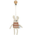 OYOY Pram Clip Toy - Musetti Mouse - Off White/Melange