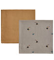 OYOY Hydrofiele Doek - 70x70cm - Toekan - 2-pack - Clay/Caramel