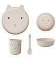 Liewood Geschirr-Set - Biokunststoff - 4 Teile - Brody - Rabbit