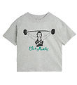 Mini Rodini T-Shirt - Club-Muskeln - Grey Melange