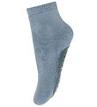 MP Socks w. Anti-Slip - Dusty Blue
