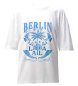 Lala Berlin Stuttermabolur - Celia - Lala Palm White