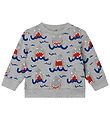 Stella McCartney Kids Sweatshirt - Grey Melange w. Sharks