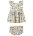 Stella McCartney Kids Dress w. Bloomers - White/Pastel