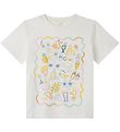 Stella McCartney Kids Stuttermabolur - Hvítt/Pastel