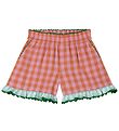 Stella McCartney Kids Shorts - Pink/Orange checked w. Green